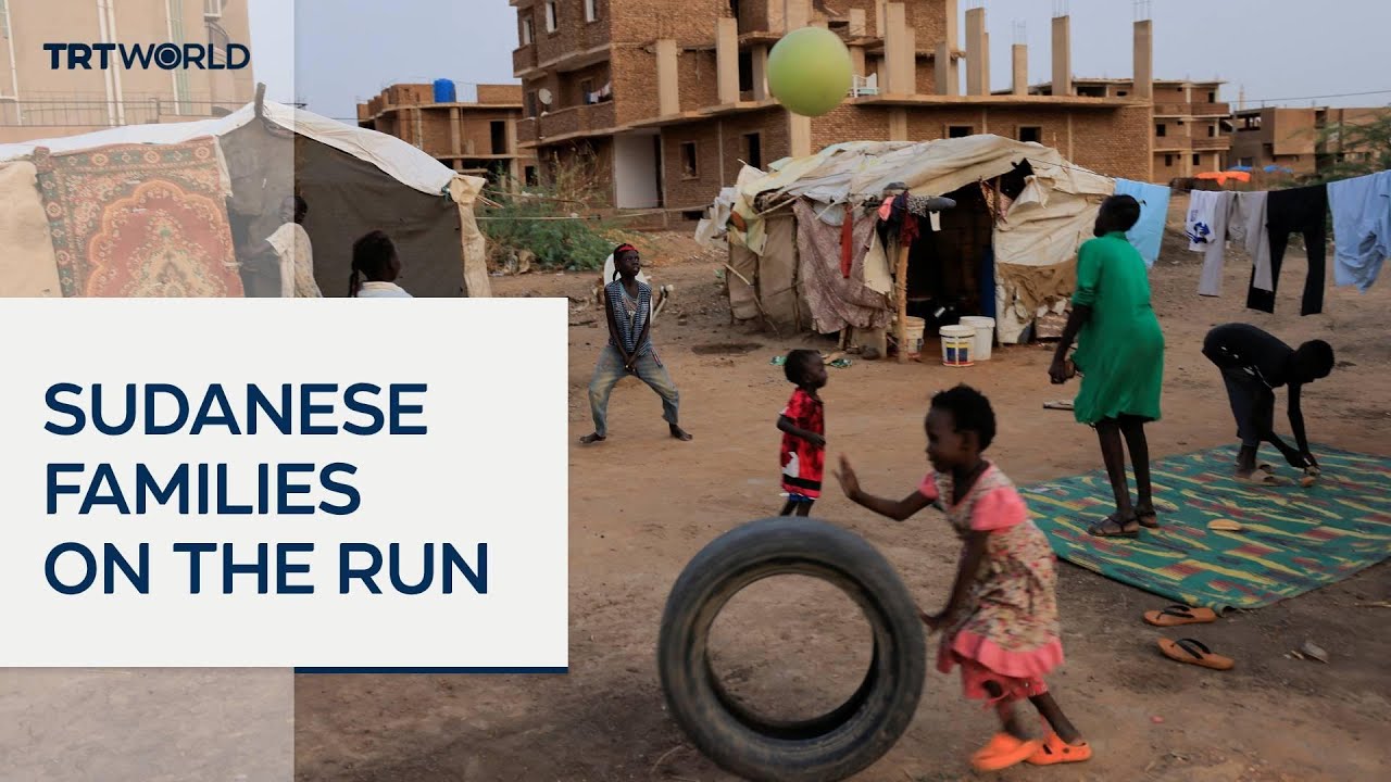Sudanese families walk for days to escape RSF violence