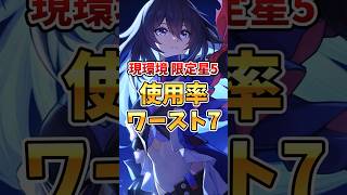 【スタレ】そういえばコイツいたな？現環境限定星5使用率ワースト7 #honkaistarrail #ゼーレ