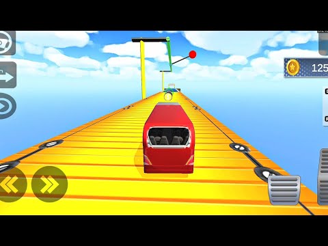 मजेदार बस वाला गेम | बस गेम डाउनलोड करें | Impossible Bus Stunt Driving Simulator