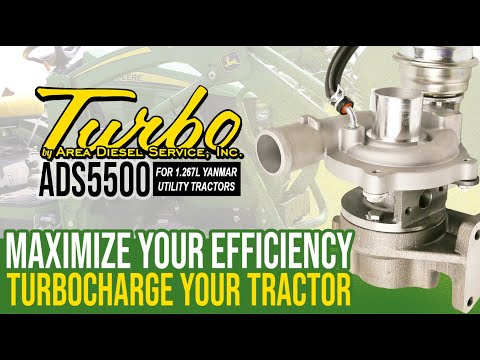 How to Turbocharge 1025R 2025R John Deere - ADS5500 Turbo Kit from @AreaDieselService