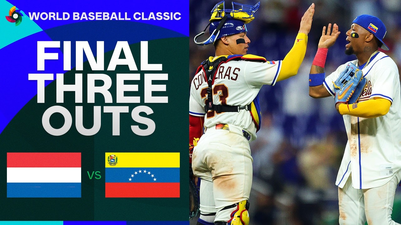 FINAL 3 OUTS: Team Venezuela SLAMS THE DOOR for a win over Team Netherlands! 🇻🇪