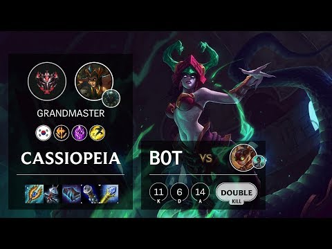 Cassiopeia Bot vs Ziggs - KR Grandmaster Patch 10.5
