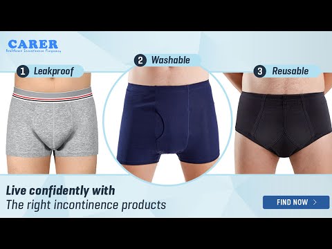 Men's Washable Incontinence Underwear -  Heavy Leak Protection & All-Night Comfort
