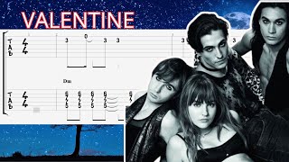 Maneskin - Valentine - Easy Guitar Tutorial (TAB + CHORD)