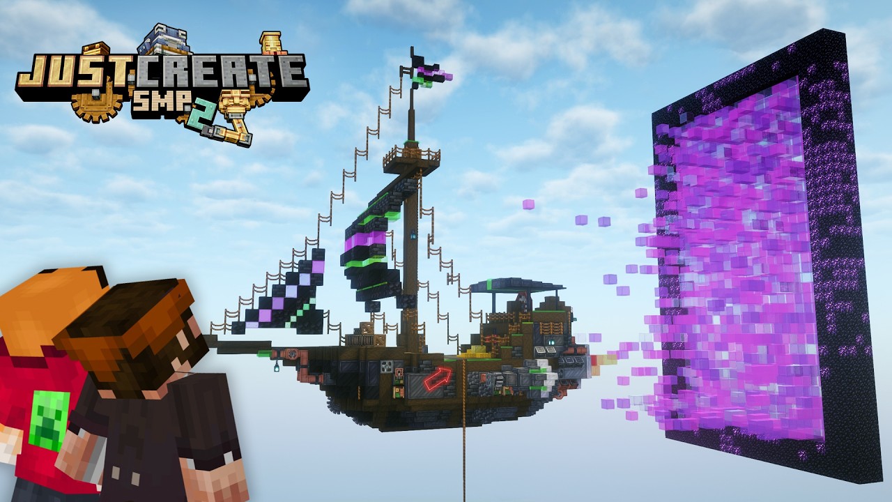 We built an inter-dimensional CYBERPUNK pirate ship! Just Create 2: Ep 21