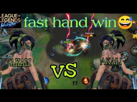 AKALI VS AKALI LEAGUE OF LEGENDS WILD RIFT