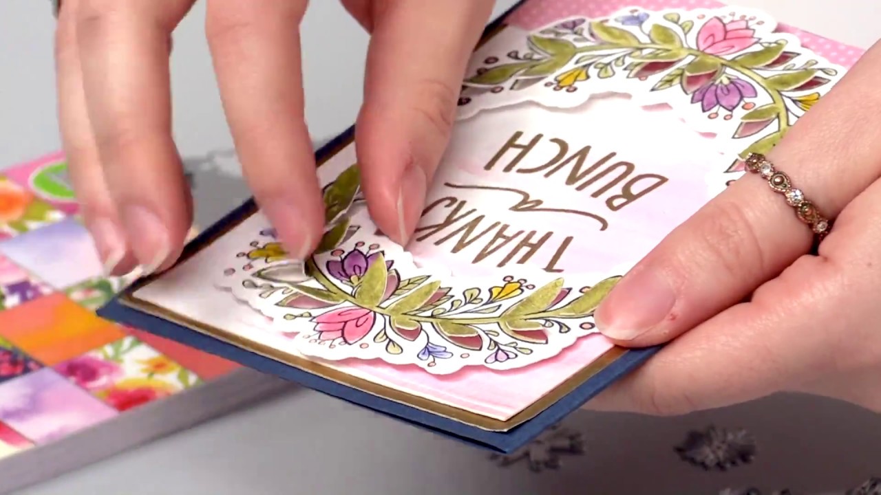 How to Create 3 Dimensional Thank You Cards with Lindsey Serata | Sizzix