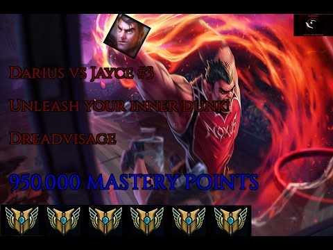 Darius vs Jayce #3 [6.24] -- RANKED Top Gameplay -- 950,000 MASTERY POINTS -- Dreadvisage --
