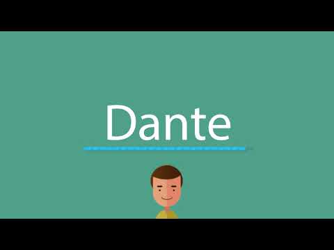 Dante pronunciation