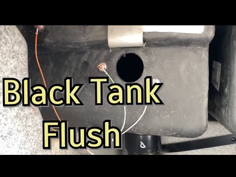 RV Black Tank flush installation camco Tornado flusher install