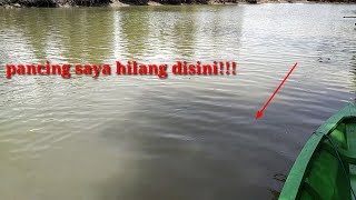 preview picture of video 'Mancing kakap/barramundi bersama anglers tanah bumbu||pancing hilang di bawa ikan.'