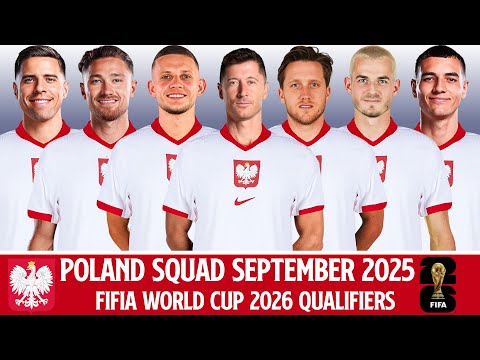 POLAND Official Squad September 2025 | FIFA World Cup 2026 Qualifiers