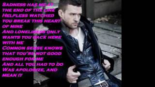 Justin Timberlake - Never Again (with lyrics)