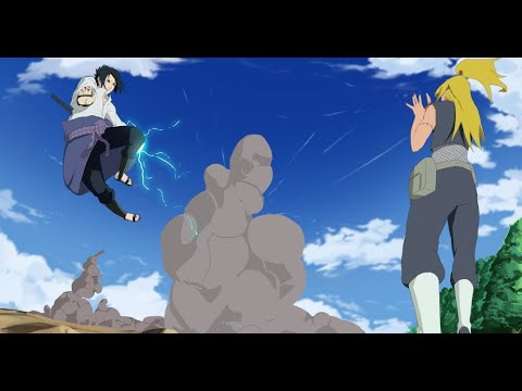 Luta Sasuke vs Deidara  (Naruto Shippuden)
