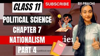 Class 11 | Political Science | Chapter 7 | Nationalism | Nationalism and Pluralism#study