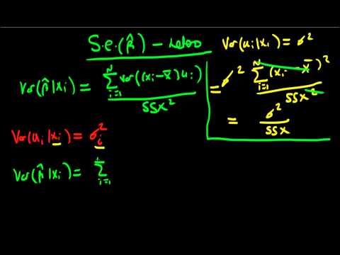 Variance of OLS estimators in the presence of heteroscedasticity