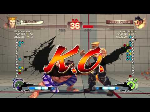 SSFIVAE~ Guile (Blue Emblem) vs.  E.Honda (kusiro honda) HD