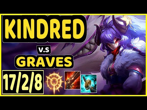 CANEE (KINDRED) vs GRAVES - 17/2/8 KDA JUNGLE CHALLENGER GAMEPLAY - EUW
