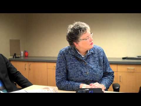 Wendy Stewart explains the meeting