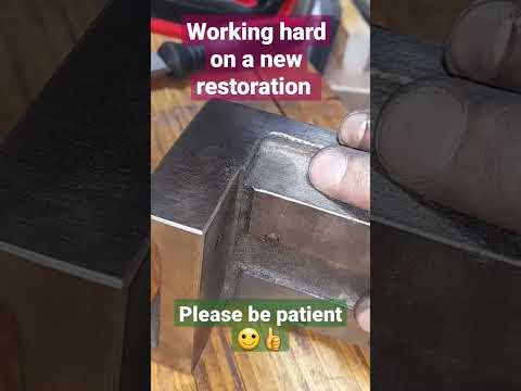 vintage vice restoration continue. #restoration #rusty #metalvice