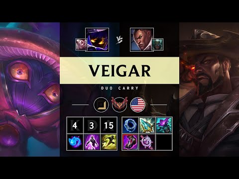 Veigar Carry vs Lucian - NA Grandmaster Patch 25.21