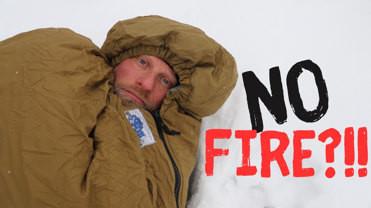 Camping in Sub-Zero Temps With NO Fire (This Actually Works)