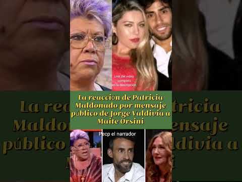 La reacción de Patricia Maldonado por mensaje público de Jorge Valdivia a Maite Orsini pecp