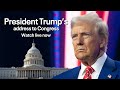 LIVE: Donald Trump's speech to congress