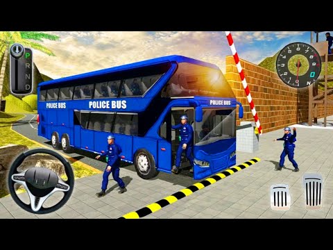 US Police Bus Mountain Driving Simulator - Android Gameplay