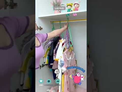 Multicolor plastic baby cloth hanger