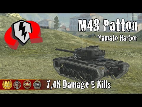 M48 Patton  |  7,4K Damage 5 Kills  |  WoT Blitz Replays