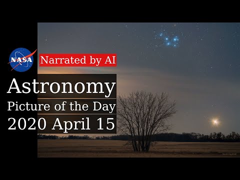 APOD: 2020-04-15 - A Cosmic Triangle (Narrated by Salli)