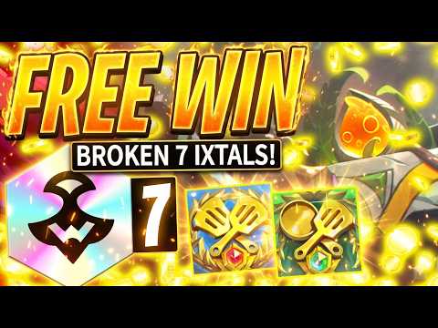 INSANE 7 IXTAL RANKED GAME! (FREE WIN) - TFT Set 16 Best Comps | Teamfight Tactics 16.2 Meta Guide