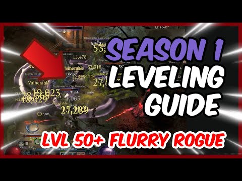 [DIABLO 4] BEST FLURRY ROGUE FOR LEVELING IN SEASON 1 (LVL 50-100 BUILD SHOWCASE)