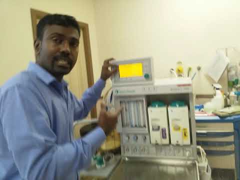 Aestiva Anesthesia machine leak test and calibration