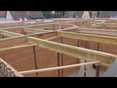 Doppelhäuser in Oberursel II 05 Decke über EG mauern im OG Fensteraufmaß