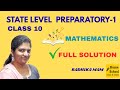 State Preparatory 1 Full Solution Explained In Detail Class 10 Mathematics