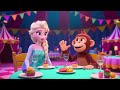 Frozen Elsa And Monkey Circus Dinner 2 ️ ️ More Magic More Circus Fun