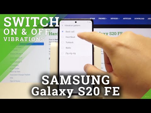 How to Change Vibration Settings in SAMSUNG Galaxy S20 FE – Vibration Pattern