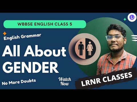 Grammar - GENDER || Exercises Questions and Answer 5th