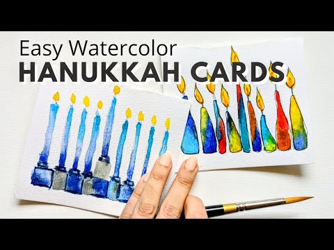 Easy Hanukkah Cards for BEGINNERS!