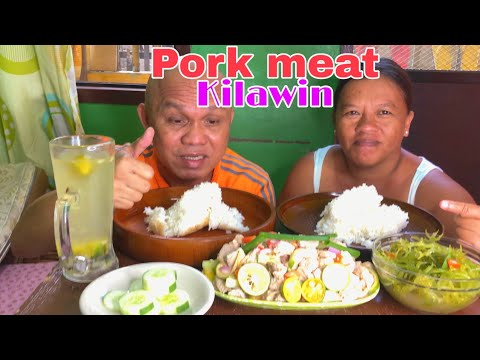 EP.90MUKBANG!PORK MEAT KILAWIN+GUSO|PINOY MUKBANG|ErapPobrengTv|iligan city