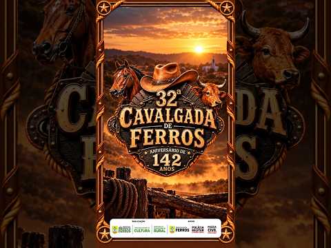 Abertura da 32º Cavalgada de Ferros-mg 1º noite abertura do Rodeio