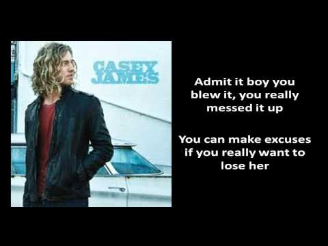 [Lyrics On Screen] Casey James - Cryin On A Suitcase [Casey James's New 2012 Single]