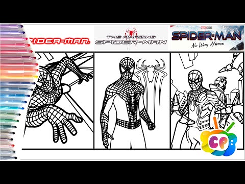 Spider-Man official poster coloring book/ Amazing Spider-man / Spider-Man No way home coloring