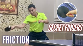 How to create the feeling of ball-grip friction of the Forehand Topspin technique
