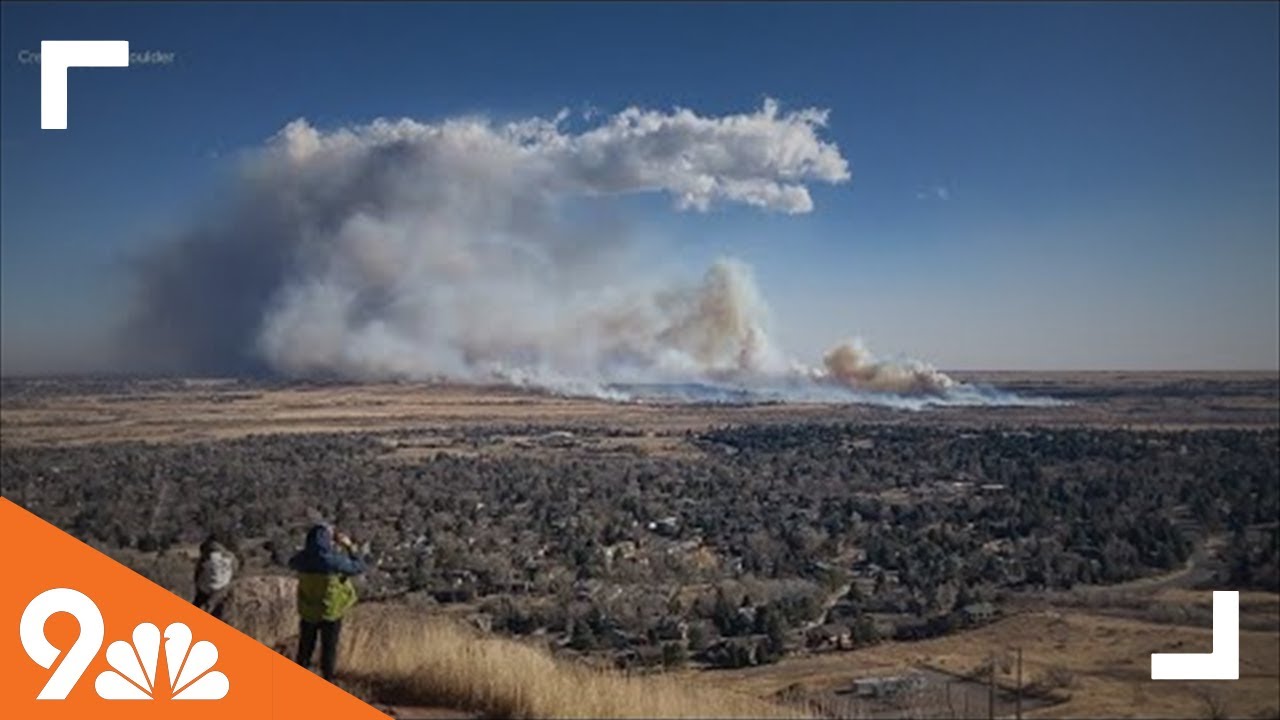 Viewer footage of Boulder County grass fires