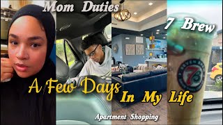 My Realistic Reality As A Philly Muslim Vlog | Mom In Motion + Apartment Shopping + Cooking + 7 Brew