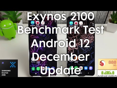 Galaxy S21 Benchmark Test December Android 12 Update (Exynos 2100)