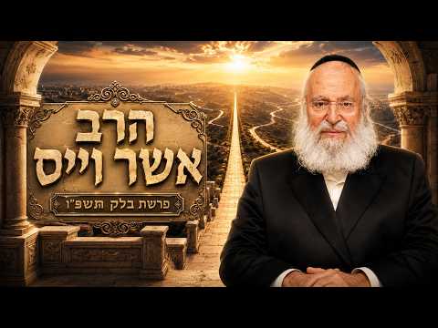 הרב אשר וייס | פרשת בלק תשפ"ו (2026) | עלונימייל